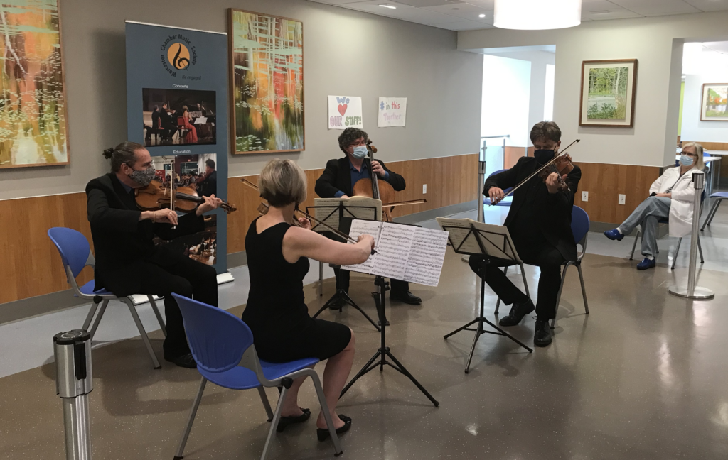 Worcester Chamber Music Society musicians perform at UMASS/Memorial Hospital