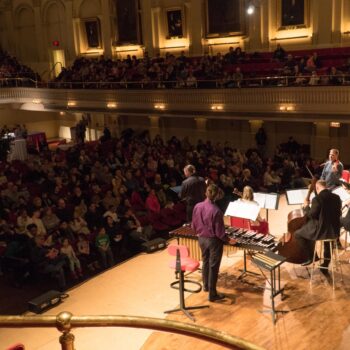 Worcester Chamber Music Society performs a family concert in Mechanics Hall